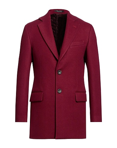 TAKESHY KUROSAWA Coat Burgundy 100% Polyester