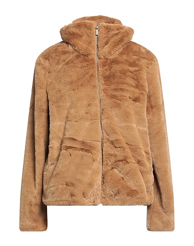 FRENCH CONNECTION Teddy Coat Camel 100% Polyester