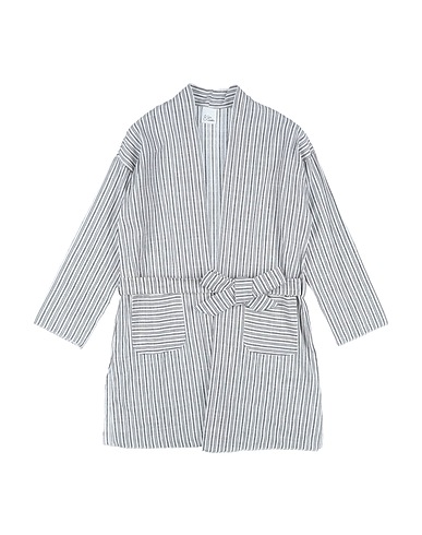 GIRO QUADRO Full-length jacket Off white 41% Cotton, 37% Linen, 22% Viscose