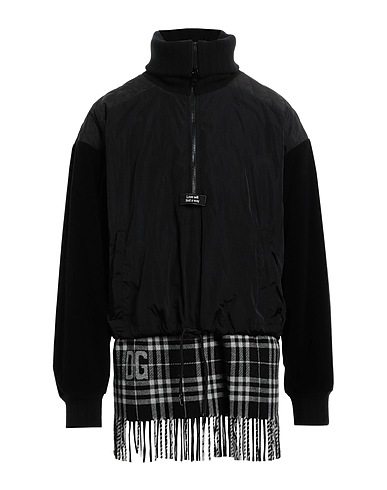 DOLCE&GABBANA Jacket Black 28% Wool, 23% Polyamide, 21% Cotton, 20% Virgin Wool, 8% Polyester