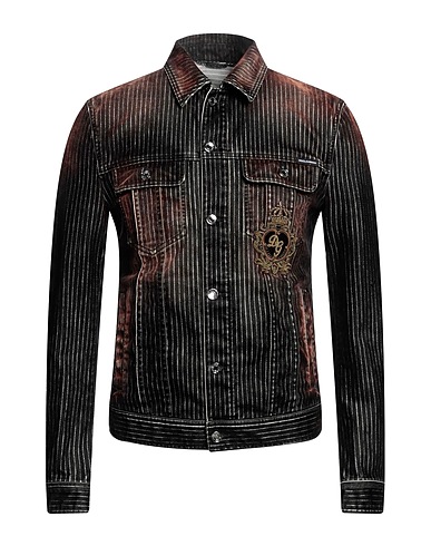 DOLCE&GABBANA Jacket Brown 90% Cotton, 8% Polyester, 2% Elastane