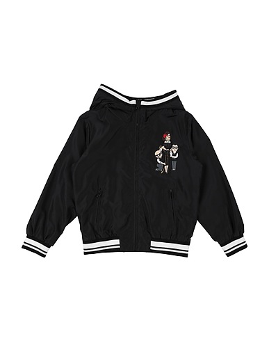 DOLCE&GABBANA Giubbotto Nero 100% Poliestere, Viscosa, Poliestere metallizzato, Poliammide