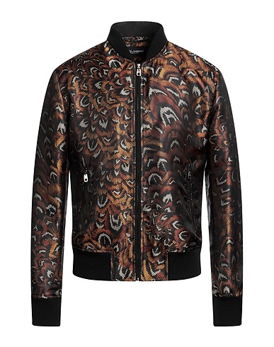 DOLCE&GABBANA Cazadora Negro 100% Poliéster, Algodón, Poliamida, Elastán