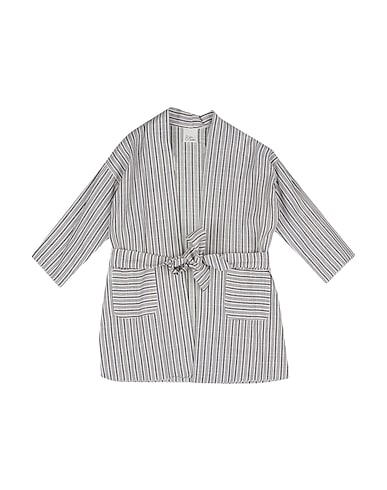 GIRO QUADRO Full-length jacket White 41% Cotton, 37% Linen, 22% Viscose