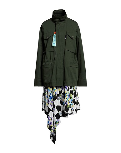 OFF-WHITE™ Full-length jacket Military green Polyester, Viscose, Elastane
