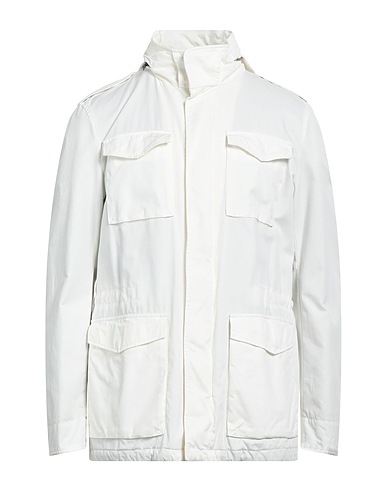 HERNO Jacket White 100% Cotton, Polyester