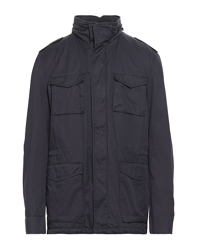 HERNO Jacket Navy blue 100% Cotton, Polyester