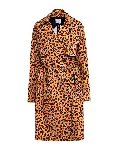 ROSETTA GETTY Double breasted pea coat Camel 97% Cotton, 3% Elastane