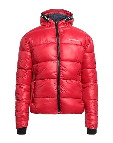 CALVIN KLEIN Shell  jacket Red 100% Nylon