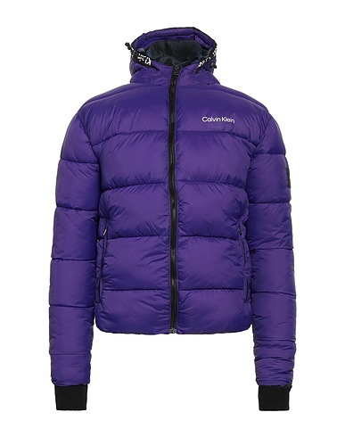 CALVIN KLEIN Shell  jacket Purple 100% Nylon