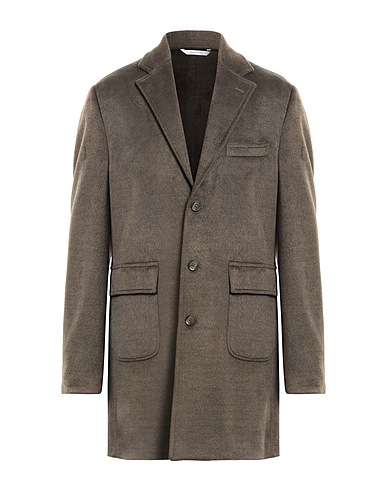 HERMAN & SONS Coat Military green 52% Polyester, 44% Viscose, 4% Wool