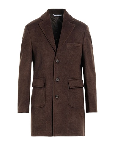 HERMAN & SONS Cappotto Cioccolato 52% Poliestere, 44% Viscosa, 4% Lana