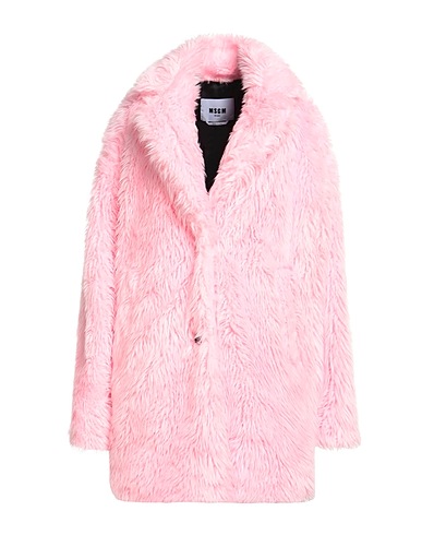 MSGM Teddy Coat Pink 79% Modacrylic, 21% Polyester