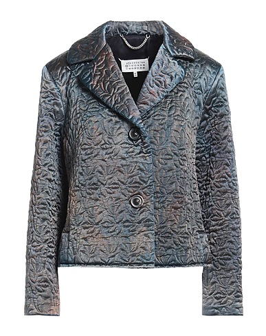 MAISON MARGIELA Jacket Slate blue 100% Acetate, Viscose