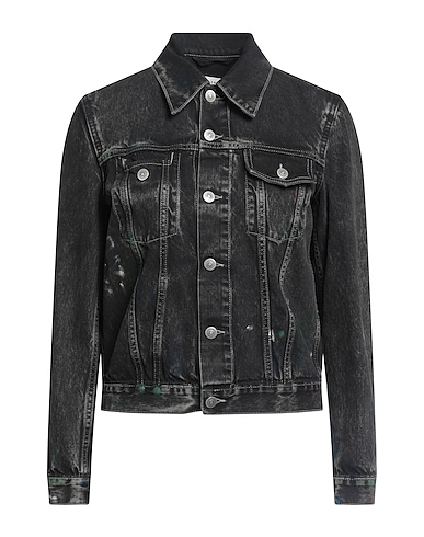 MAISON MARGIELA Denim jacket Black 100% Cotton