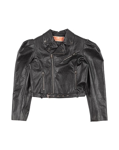 ELISABETTA FRANCHI Giacca biker Nero 55% Poliuretano, 35% Viscosa, 5% Poliestere, 5% Altre Fibre
