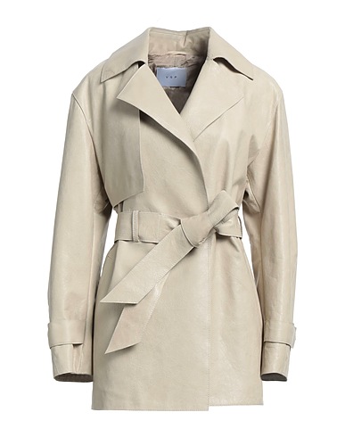 VESPUCCI by VSP Full-length jacket Beige 100% Lambskin