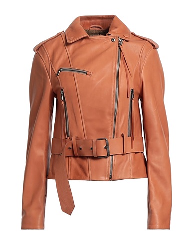 VESPUCCI by VSP Giacca biker Cuoio 100% Pelle di agnello