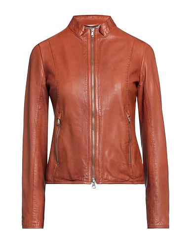 BLOUSON Jacket Tan 100% Leather