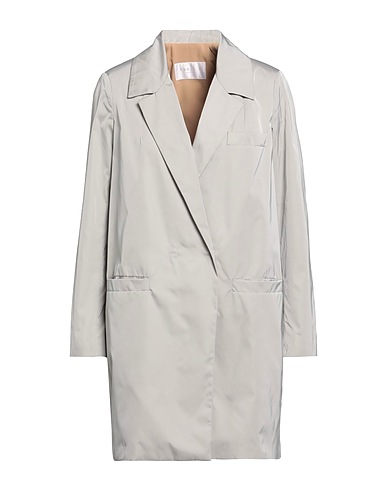 ANNIE P. Double breasted pea coat Grey 100% Polyester