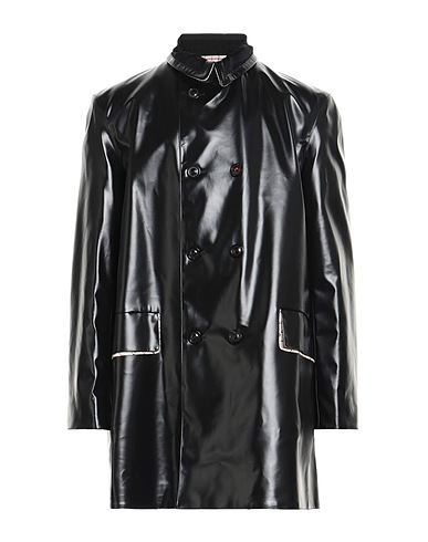 MAISON MARGIELA Coat Black 100% Cotton, Polyurethane