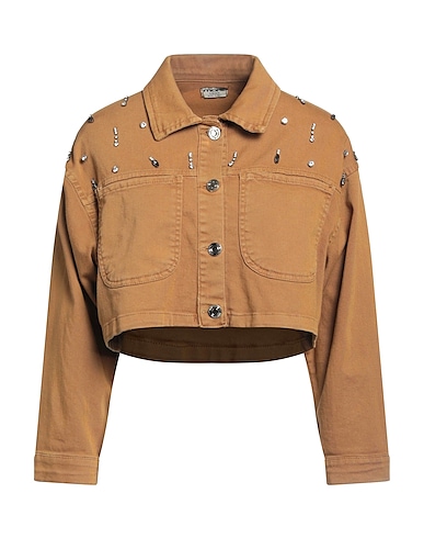 MORE by SISTE'S Giubbotto jeans Cammello 98% Cotone, 2% Elastan