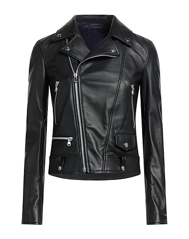 BLOUSON Biker jacket Black 100% Cow leather
