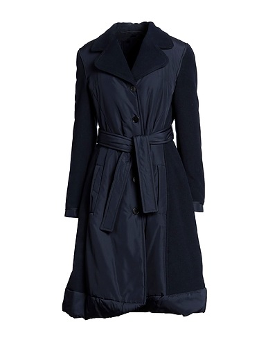 HIGH Coat Navy blue 77% Polyester, 18% Rayon, 5% Elastane