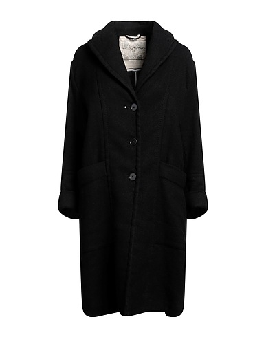 HIGH Coat Black 45% Virgin Wool, 42% Hemp, 11% Nylon, 2% Cotton