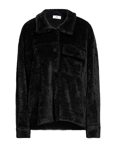 SIMONA A Teddy Coat Black 55% Polyester, 45% Polyacrylic