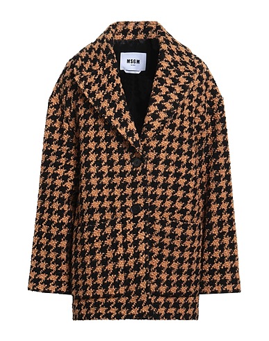 MSGM Coat Camel 92% Virgin Wool, 8% Polyamide