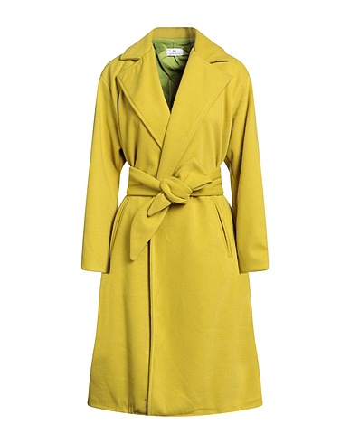 SIMONA A Cappotto Verde lime 95% Poliestere, 5% Elastan