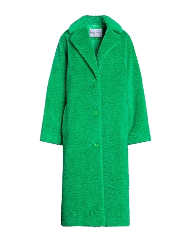 STAND STUDIO Teddy Coat Green 100% Polyester