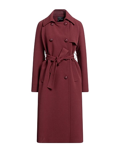MARCIANO by GUESS Coat Burgundy 50% Polyester, 35% Wool, 15% Viscose