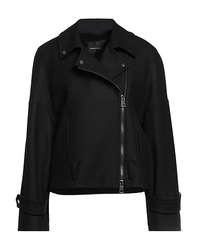 MARCIANO by GUESS Biker jacket Black 95% Wool, 5% Other Fibres