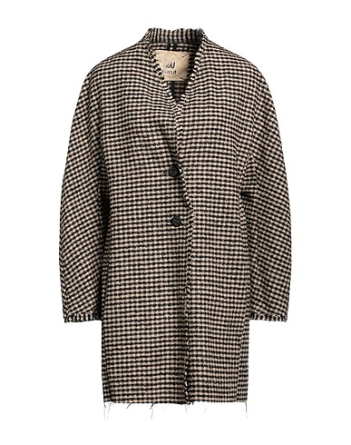 EVEN IF Lange Jacke Kamel 43% Wolle, 21% Polyamid, 15% Baumwolle, 14% Viskose, 7% Andere Fasern