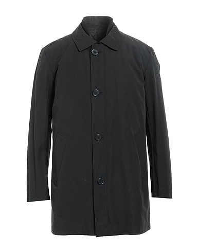 LIU •JO MAN Coat Black 85% Polyester, 15% Cotton