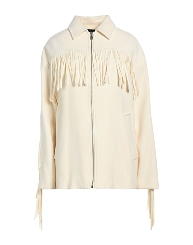 PINKO Coat Cream 75% Wool, 25% Polyamide
