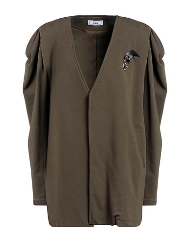 JIJIL Full-length jacket Military green 73% Cotton, 27% Polyester