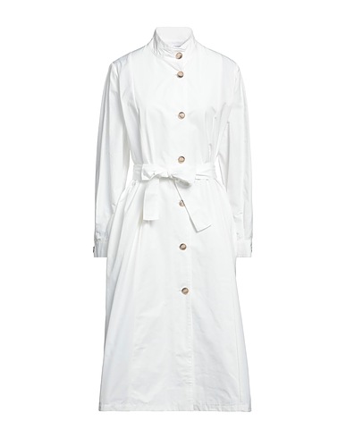 VICARIO CINQUE Full-length jacket Off white 57% Polyester, 43% Cotton
