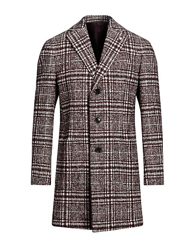 L.B.M. 1911 Coat Burgundy 33% Wool, 23% Acrylic, 18% Polyester, 15% Polyamide, 11% Alpaca wool