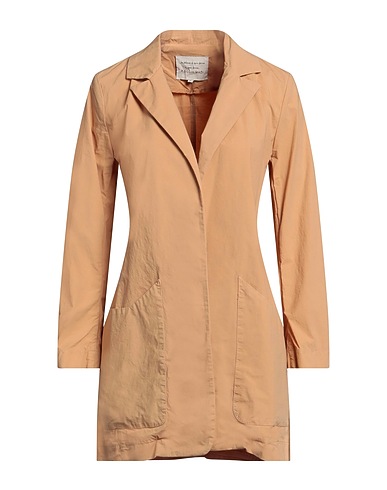 ALESSIA SANTI Full-length jacket Camel 97% Colvera, 3% Elastane