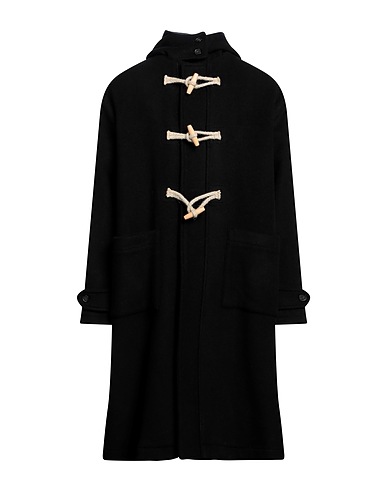 NAVIGLIO MILANO Coat Black 60% Wool, 30% Polyester, 5% Polyamide, 5% Other Fibres