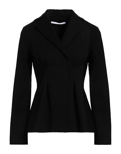 MAISON LAVINIATURRA Full-length jacket Black 89% Viscose, 11% Polyamide