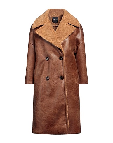 MARCIANO by GUESS Teddy Coat Chocolate brown 100% Polyester