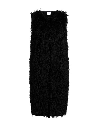 MERCI ITALIA Teddy Coat Nero 90% Poliestere, 10% Viscosa, Poliacrilico