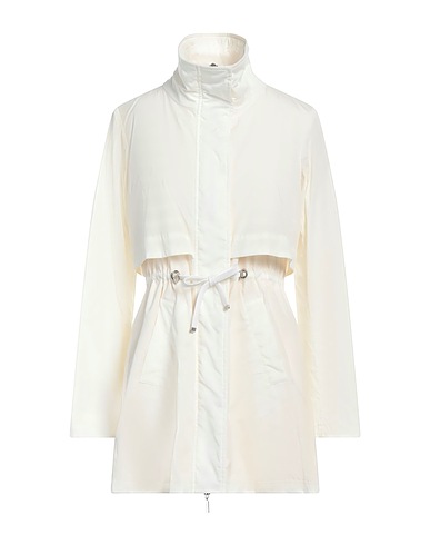 COLOMBO Full-length jacket Ivory 92% Polyamide, 8% Elastane