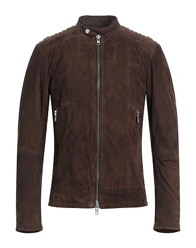 SWORD 6.6.44 Biker jacket Brown Soft Leather