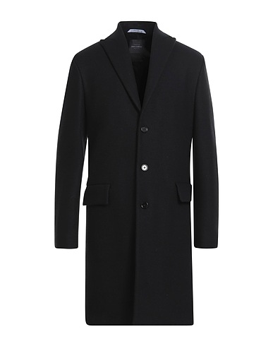 DOLCE&GABBANA Coat Black 70% Wool, 30% Polyester