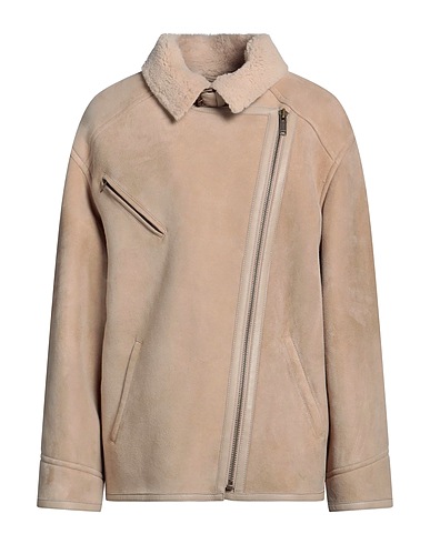 MARANT ÉTOILE Kunstpelz Beige 100% Lammleder